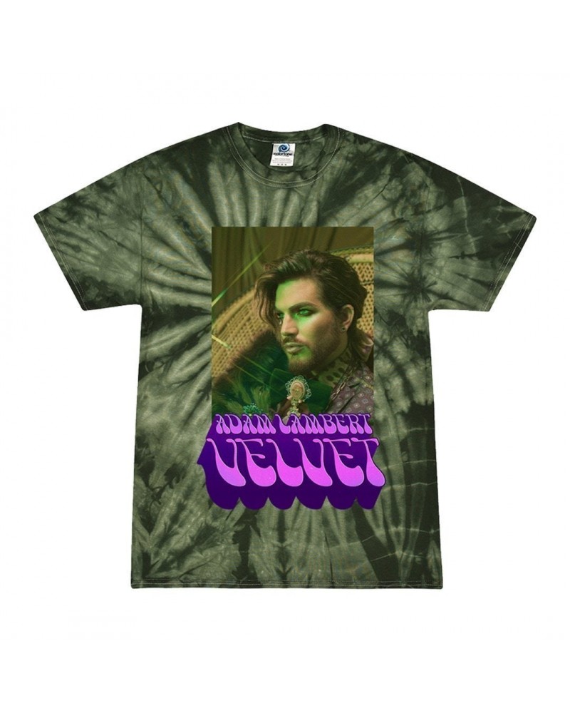 Adam Lambert Faded Green Tie-Dye Picture Tee $13.86 Shirts