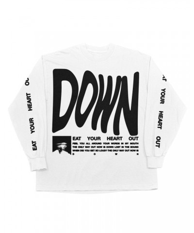 Eat Your Heart Out "Down" Long Sleeve T-Shirt $8.19 Shirts