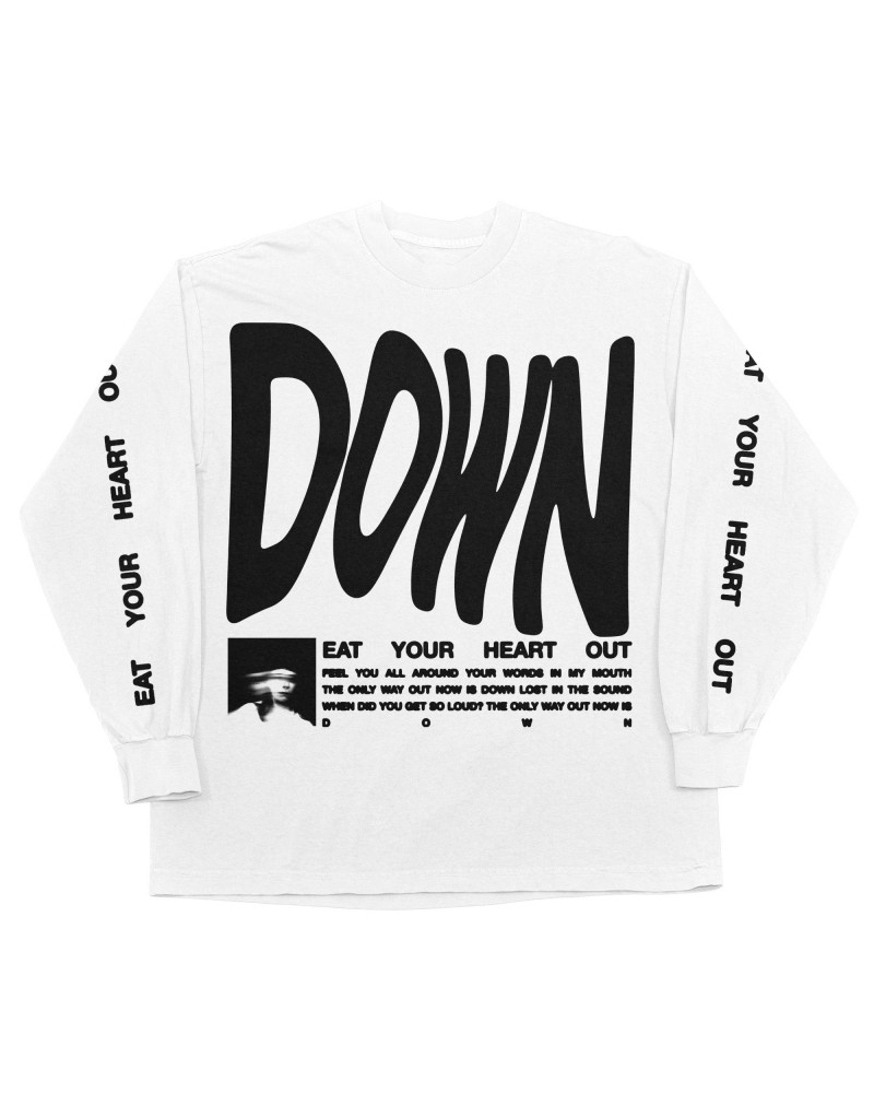 Eat Your Heart Out "Down" Long Sleeve T-Shirt $8.19 Shirts