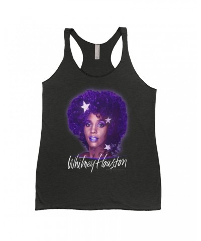 Whitney Houston Ladies' Tank Top | Whitney Album Photo Purple Design Shirt $8.74 Shirts