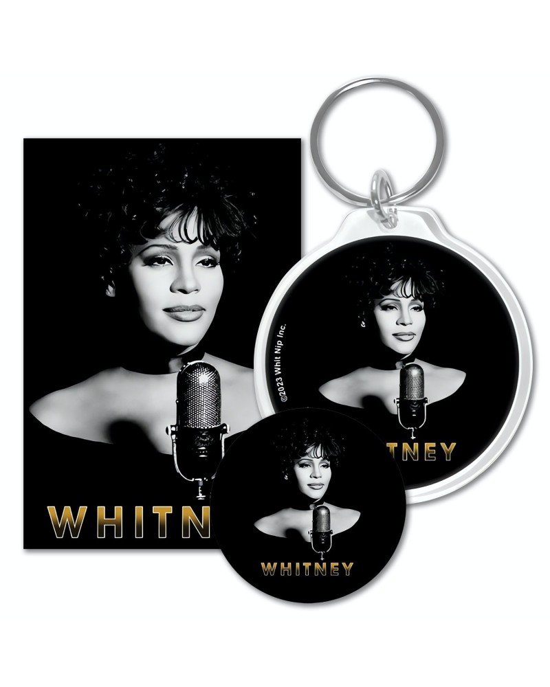 Whitney Houston Microphone Keychain Magnet Bundle Save $3 $6.82 Accessories