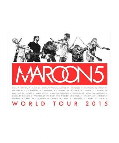 Maroon 5 Live Drawing Poster $6.14 Decor