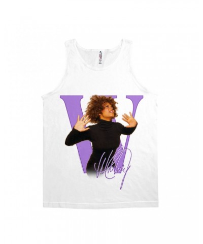 Whitney Houston Unisex Tank Top | Purple "W" Is For Whitney Shirt $15.69 Shirts