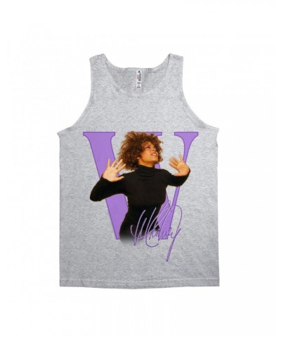 Whitney Houston Unisex Tank Top | Purple "W" Is For Whitney Shirt $15.69 Shirts