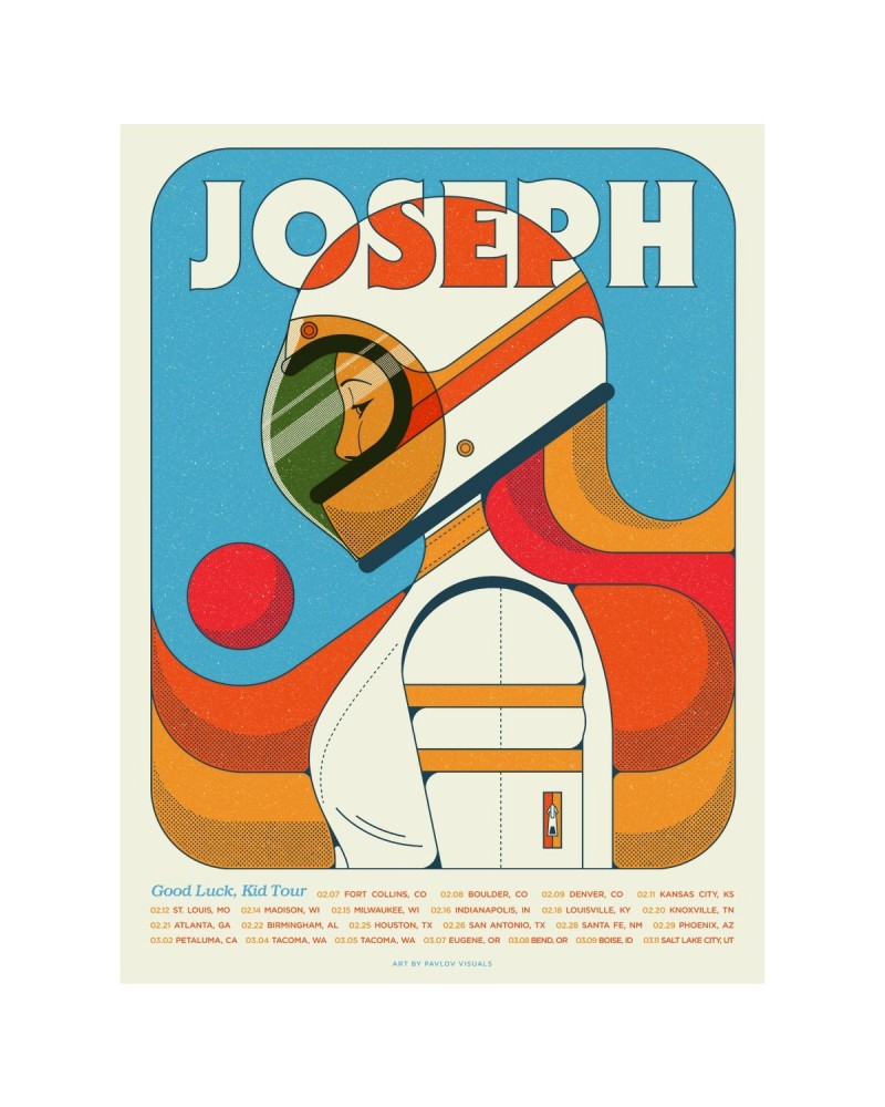 JOSEPH Good Luck Kid 2020 Tour Poster $4.16 Decor