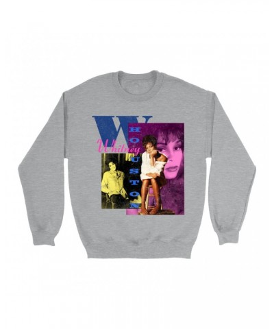 Whitney Houston Sweatshirt | Colorful Collage Sweatshirt $8.64 Sweatshirts