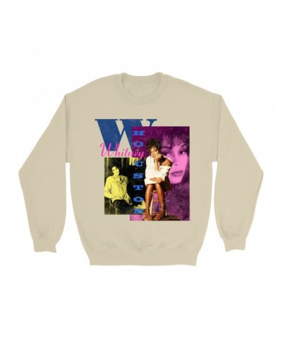 Whitney Houston Sweatshirt | Colorful Collage Sweatshirt $8.64 Sweatshirts