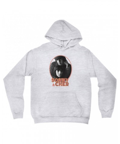 Sonny & Cher Hoodie | Caesar And Cleo Photo And Retro Frame Distressed Hoodie $11.04 Sweatshirts