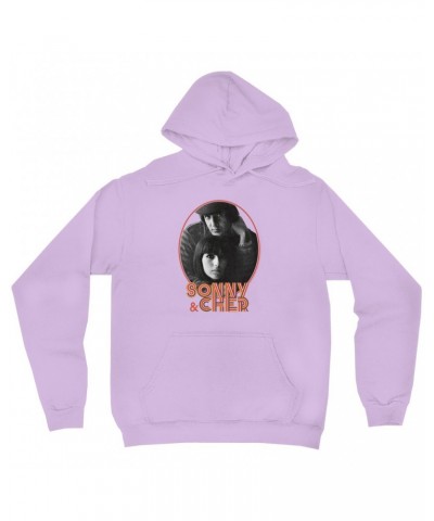 Sonny & Cher Hoodie | Caesar And Cleo Photo And Retro Frame Distressed Hoodie $11.04 Sweatshirts