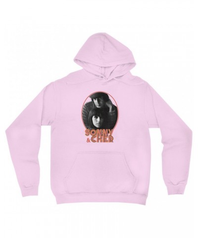 Sonny & Cher Hoodie | Caesar And Cleo Photo And Retro Frame Distressed Hoodie $11.04 Sweatshirts