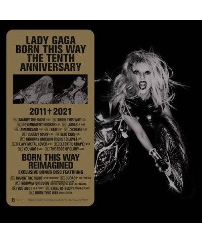 Lady Gaga BORN THIS WAY - THE TENTH ANNIVERSARY (3LP) Vinyl Record $11.27 Vinyl