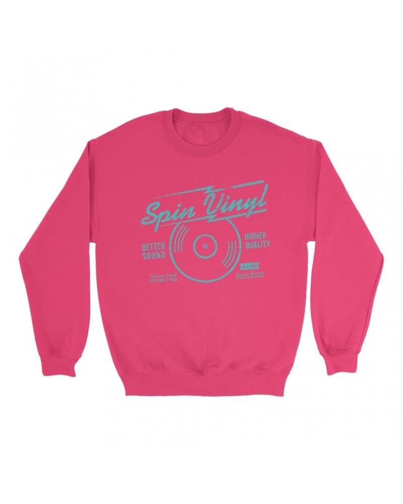 Music Life Colorful Sweatshirt | Spin Vinyl Sweatshirt $4.30 Sweatshirts