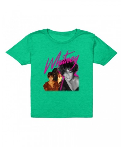 Whitney Houston Kids T-Shirt | Whitney Pink Pop Art Photo Collage Design Kids T-Shirt $6.41 Kids