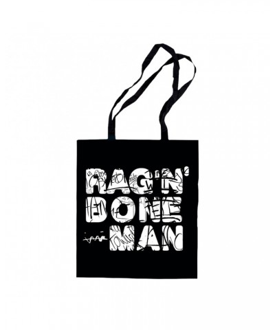 Rag'n'Bone Man Album Lyric Logo Black Tote Bag $7.64 Bags