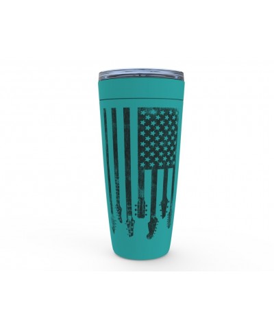 Music Life Viking Tumbler | Flag Guitar Tumbler $7.60 Drinkware