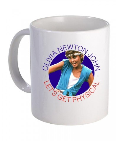 Olivia Newton-John Let's Get Physical Circle Ceramic Mug $6.99 Drinkware