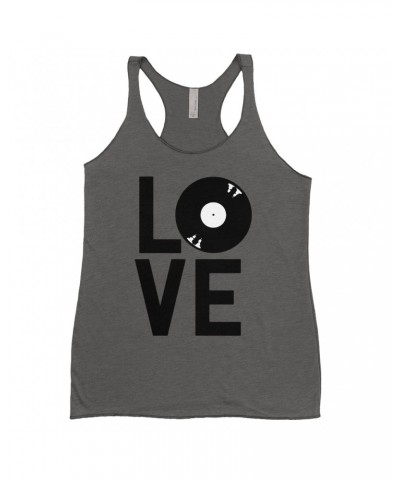 Music Life Ladies' Tank Top | Love Is Vinyl Shirt $15.59 Shirts