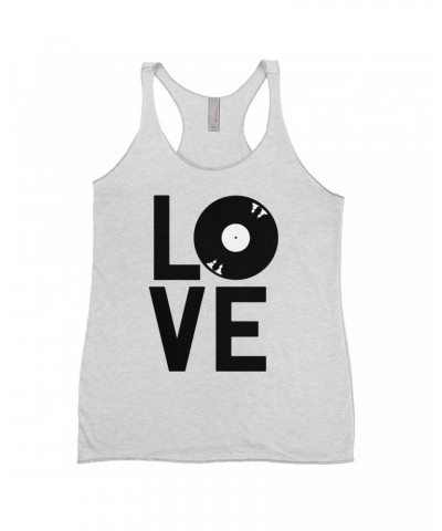 Music Life Ladies' Tank Top | Love Is Vinyl Shirt $15.59 Shirts