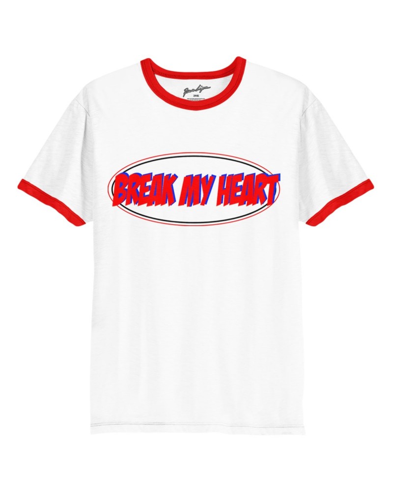 Dua Lipa Break My Heart Ringer Tee $7.73 Shirts