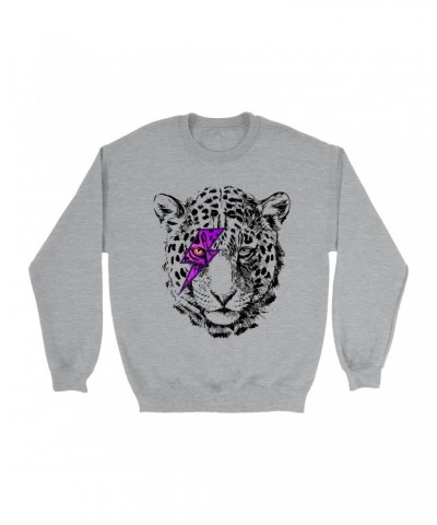 Music Life Sweatshirt | Glam Rock Leopard Sweatshirt $19.10 Sweatshirts