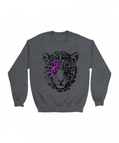 Music Life Sweatshirt | Glam Rock Leopard Sweatshirt $19.10 Sweatshirts