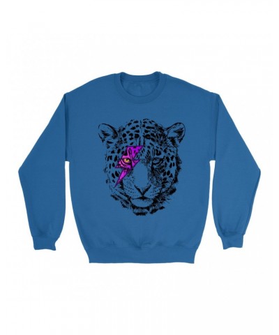 Music Life Sweatshirt | Glam Rock Leopard Sweatshirt $19.10 Sweatshirts