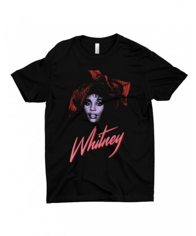 Whitney Houston T-Shirt | Purple And Red 1987 Photo Design Shirt $3.51 Shirts