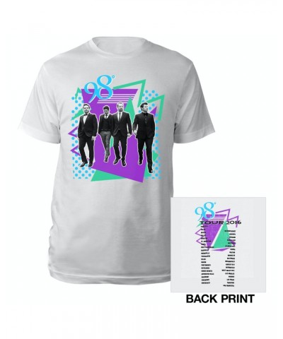 98 Degrees Geometric Shapes Tour 2016 Tee $7.79 Shirts