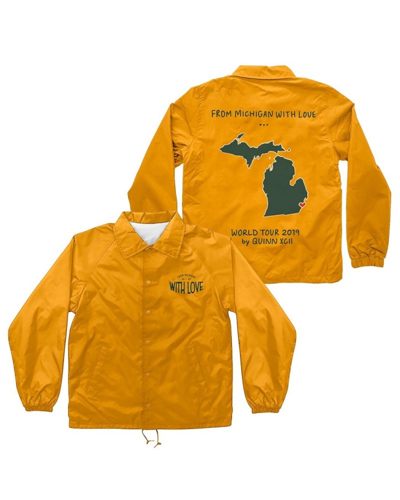 Quinn XCII Michigan With Love Coaches Jacket $4.71 Outerwear