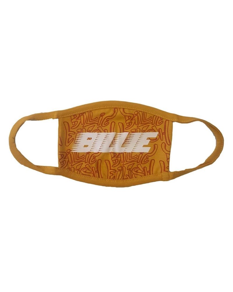 Billie Eilish Face Mask - Race Logo & Graffiti Yellow $40.42 Accessories