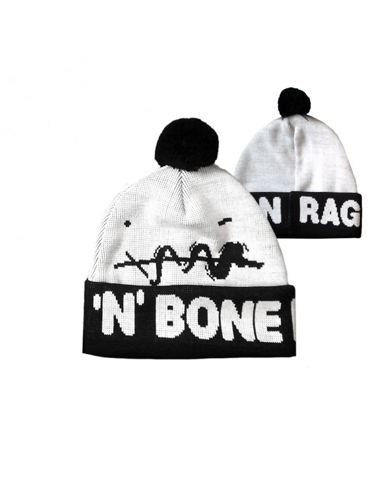 Rag'n'Bone Man Smiley White Bobble Hat $9.16 Hats