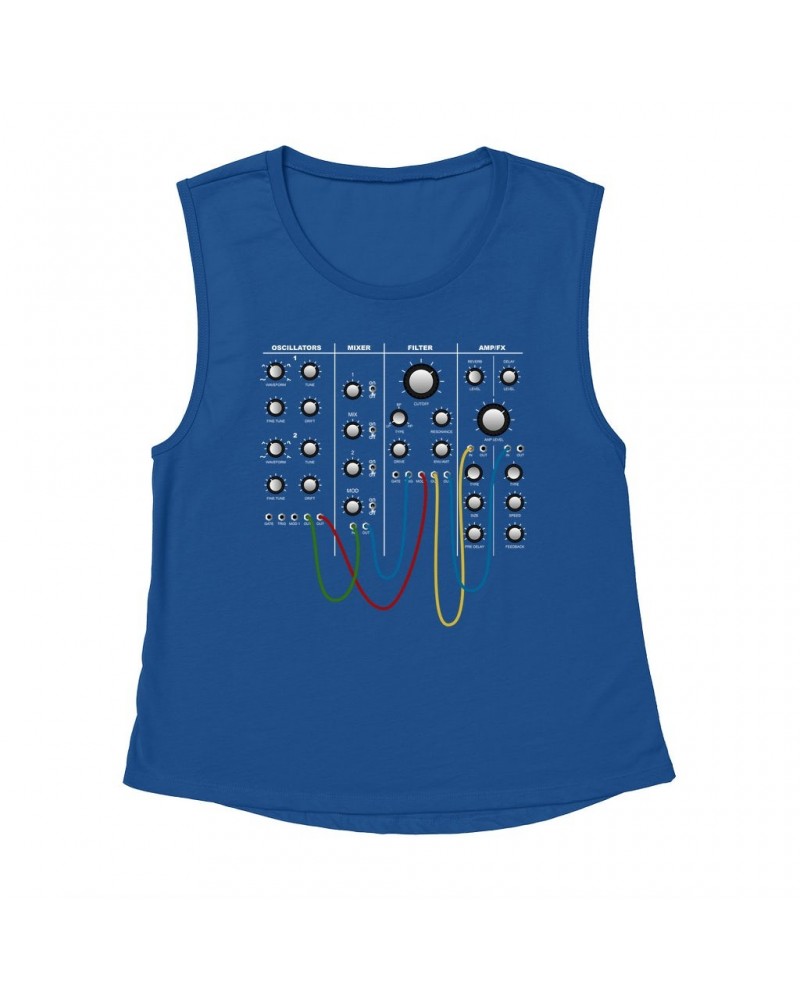 Music Life Muscle Tank | Modular Synth Chest Panel Tank Top $5.09 Shirts