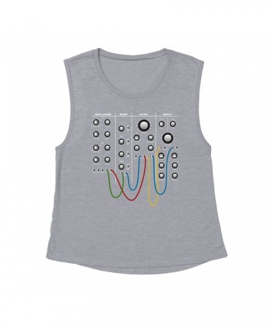 Music Life Muscle Tank | Modular Synth Chest Panel Tank Top $5.09 Shirts