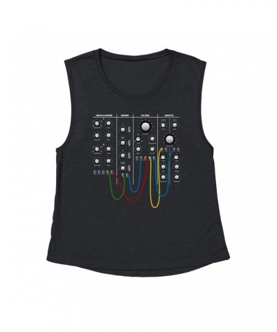 Music Life Muscle Tank | Modular Synth Chest Panel Tank Top $5.09 Shirts