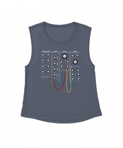 Music Life Muscle Tank | Modular Synth Chest Panel Tank Top $5.09 Shirts