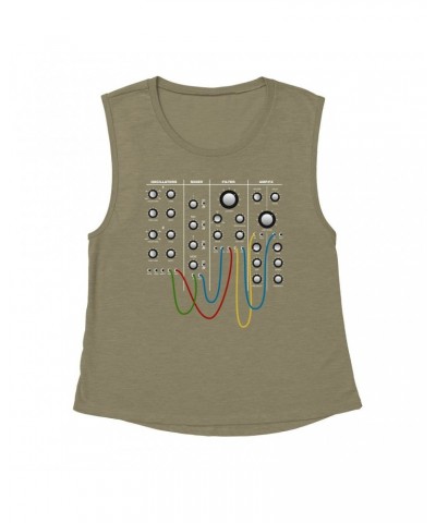 Music Life Muscle Tank | Modular Synth Chest Panel Tank Top $5.09 Shirts