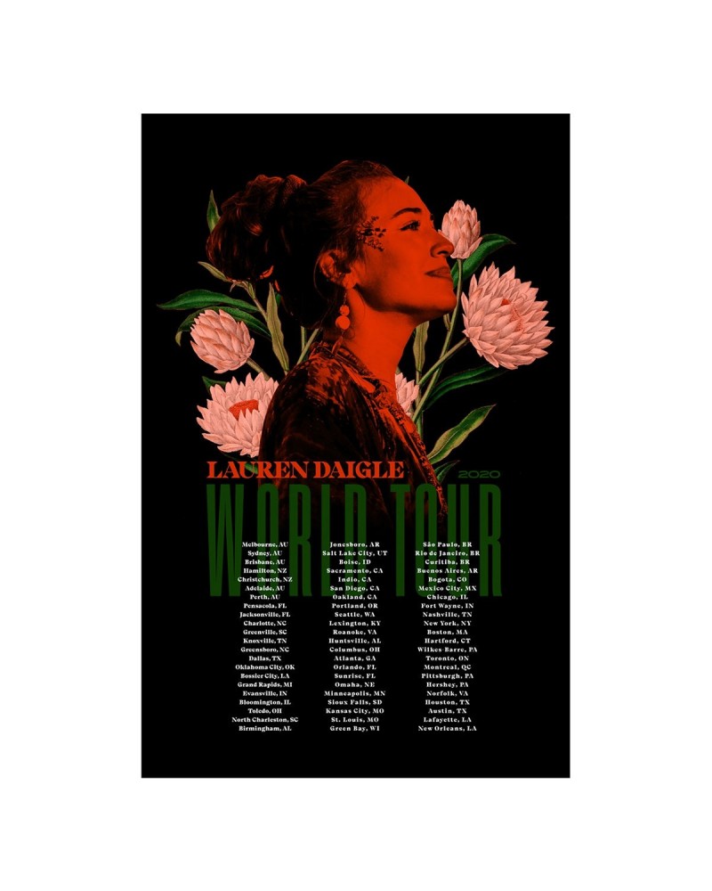 Lauren Daigle World Tour Litho $7.77 Decor