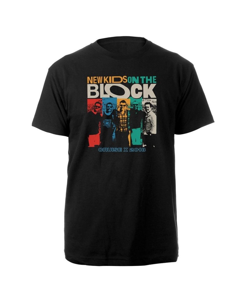 New Kids On The Block NKOTB Cruise X color block photo tee $6.04 Shirts