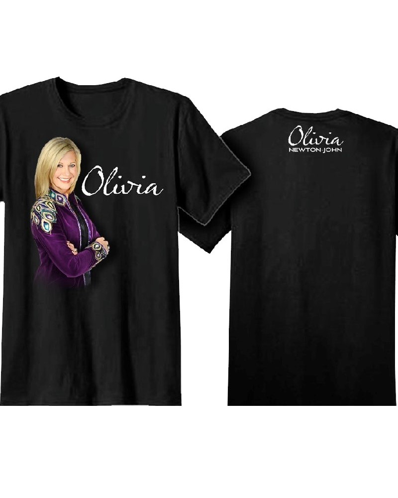 Olivia Newton-John Black Tee- Purple Jacket $4.64 Shirts