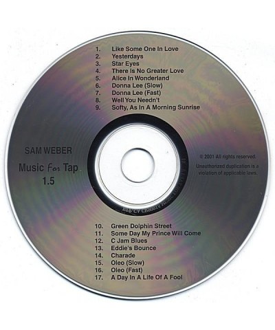 Sam Weber MUSIC FOR TAP 1.5 CD $5.26 CD