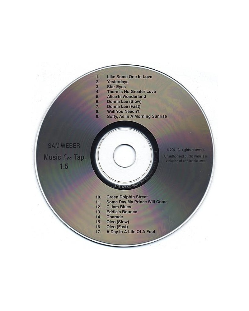 Sam Weber MUSIC FOR TAP 1.5 CD $5.26 CD