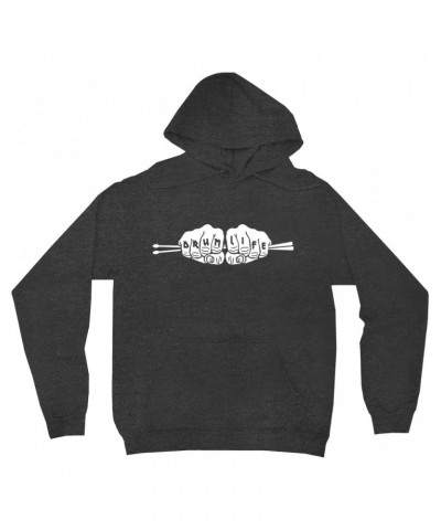 Music Life Hoodie | Drum Life Knucks Hoodie $7.81 Sweatshirts