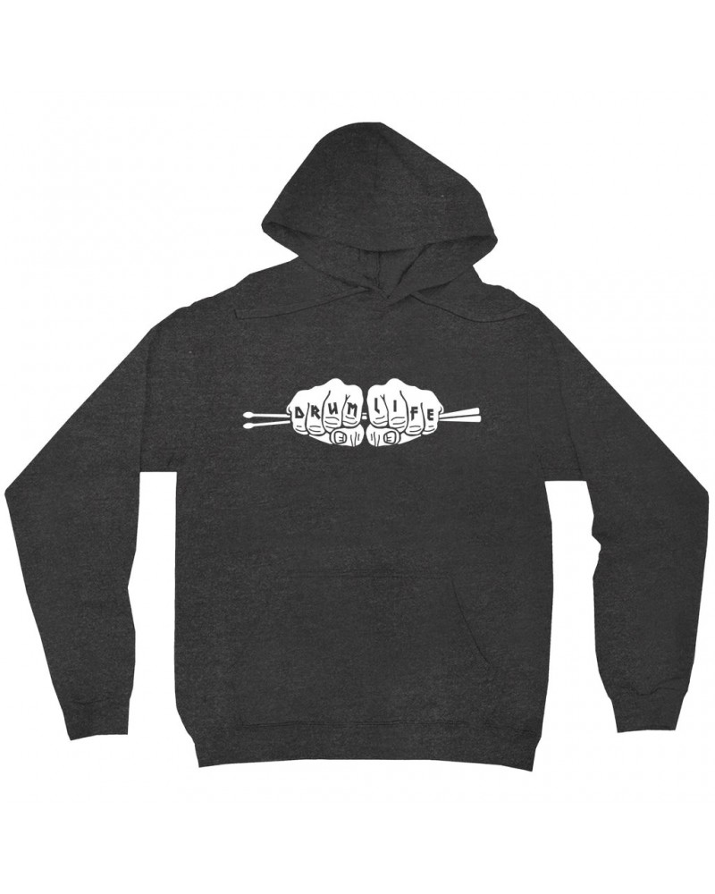 Music Life Hoodie | Drum Life Knucks Hoodie $7.81 Sweatshirts