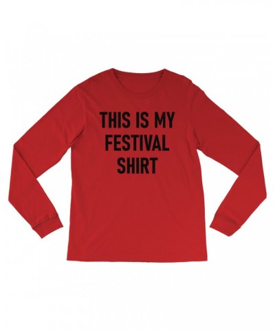 Music Life Long Sleeve Shirt | This Is My Festival Shirt $11.75 Shirts