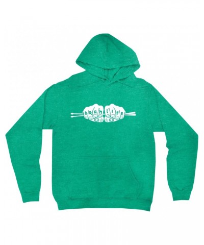 Music Life Hoodie | Drum Life Knucks Hoodie $7.81 Sweatshirts