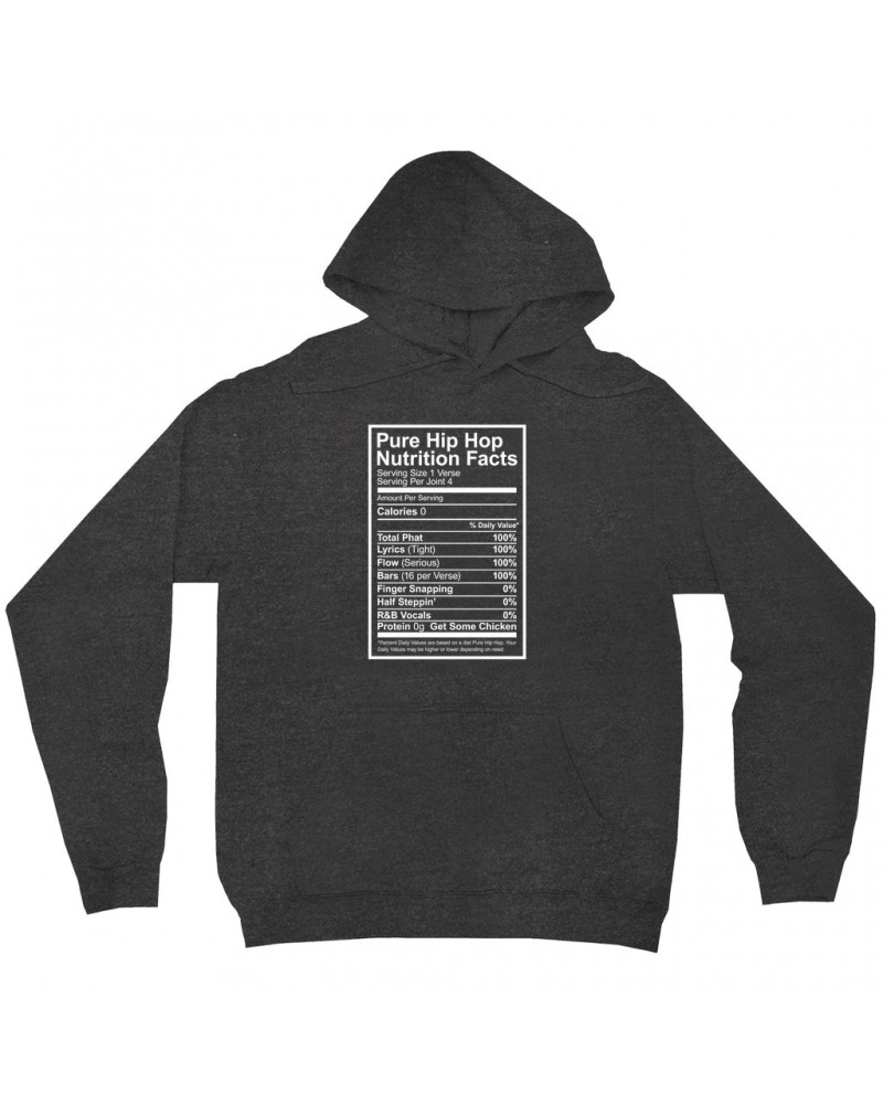 Music Life Hoodie | Hip Hop Nutrition Facts Hoodie $7.65 Sweatshirts