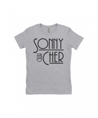 Sonny & Cher Ladies' Boyfriend T-Shirt | Mod TV Show Logo Shirt $6.24 Shirts