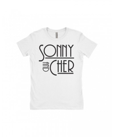 Sonny & Cher Ladies' Boyfriend T-Shirt | Mod TV Show Logo Shirt $6.24 Shirts