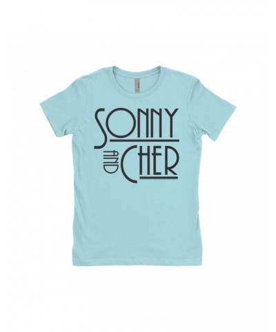 Sonny & Cher Ladies' Boyfriend T-Shirt | Mod TV Show Logo Shirt $6.24 Shirts