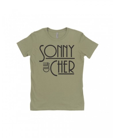 Sonny & Cher Ladies' Boyfriend T-Shirt | Mod TV Show Logo Shirt $6.24 Shirts